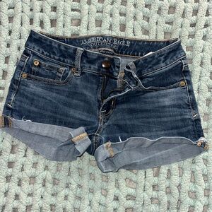 adidas Women's Dark Blue Jean Shorts